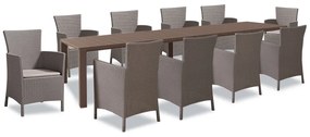 Juowa 10 személyes kerti bútor garnitúra szett