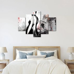 Kép - A hölgy és az Eiffel-torony (150x105 cm)