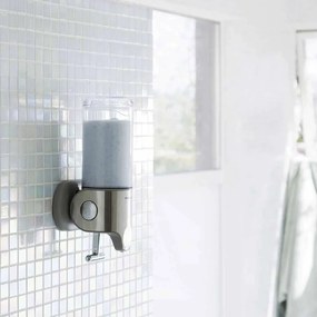 Ezüstszínű fali szappanadagoló rozsdamentes acélból 440 ml - simplehuman