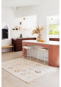 Bézs mosható kézi szövésű pamut szőnyeg 170x240 cm Kaarol Earth – Lorena Canals