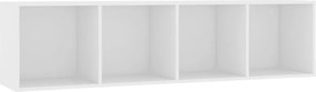 vidaXL fehér könyv-/TV-szekrény 143 x 30 x 36 cm