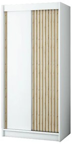 Ruhásszekrény 100 cm Ladonna (matt fehér). 1045692