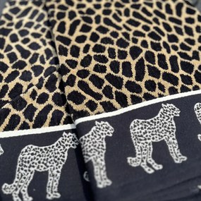 Afrika barna leopárd strandtörölköző