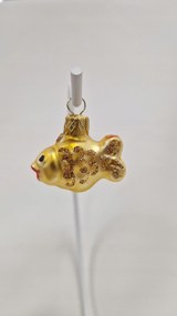 Karácsonyfadísz üvegből Aranyhal