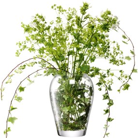 LSA International Flower Garden ĂŒvegvĂĄza, 25cm, ĂĄttetszĆ, LSA, kĂ©zzel kĂ©szĂŒlt