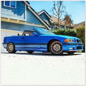 Plakátok 100x100 kék Bmw 3 Cabriolet