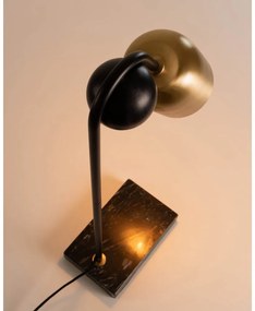 Fekete-aranyszínű asztali lámpa (magasság 60 cm) Natsumi – Kave Home