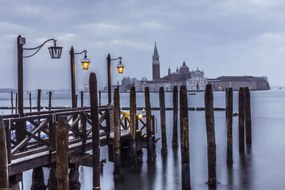 Poszter 45x30cm Vízpart a velencei lagúnánál, Assaf Frank