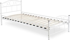 Łóżko Metalowe GRIFFIN 90x200 Białe
