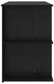 Asztal polcokkal Egyéb Musta tammi 140 x 50 x 75 cm Faanyag