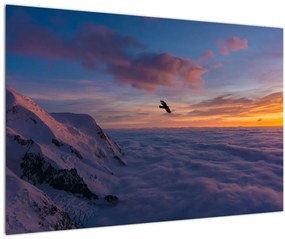 Kép naplementekor, Mt. blanc (90x60 cm)