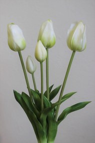 Fehér mű tulipán csokor 46cm