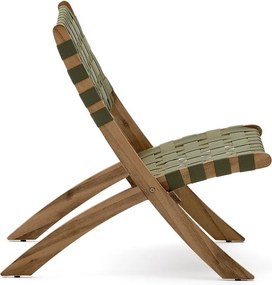 Zöld tömörfa kerti fotel Chabeli – Kave Home