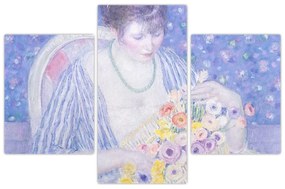 Kép - Frederick Carl Frieseke,  The Basket of Flowers, reprodukciók (90x60 cm)