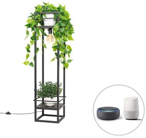 Okos ipari állólámpa fekete, WiFi-vel, G95 - Cage Rack