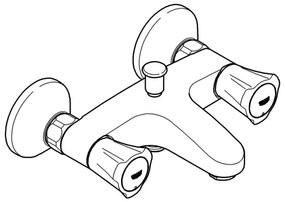 GROHE 25450001 - COSTA L kádcsaptelep DN 15, fényes króm