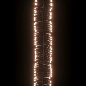 meleg fehér fényű fürtös PVC LED-szalag 1000 LED-del 11 m