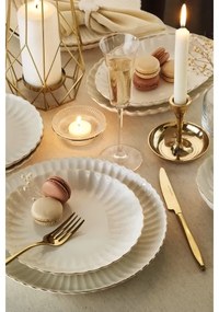 27 részes étkészlet fehér/arany/porcelán