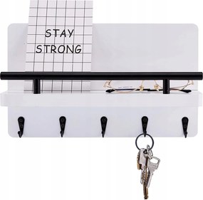 Előszobai Kulcstartó Fa Ruha Polccal Dikom Fehér Loft