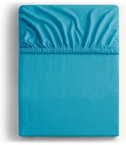 Kék gumis jersey lepedő 120x200 cm Amber – Restilo