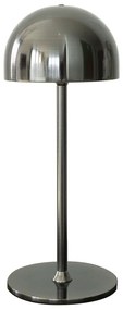 Sötétszürke LED asztali lámpa távirányítóval, fém búrával (magasság 30 cm) Tim – Sirius