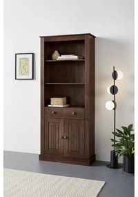 Barna borovi fenyő könyvespolc 181x31 cm Mille – Støraa