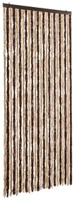 vidaXL bézs és világosbarna zsenília rovarfüggöny 100 x 220 cm