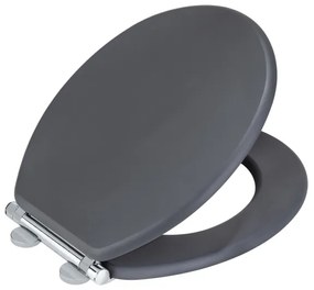 WENKO 25218100 - MORRA WC ülőke, 35x42 cm, antracit/ezüst
