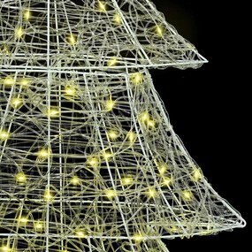 Karácsonyfa 240 LED-del Meleg fehér 180 cm Akril