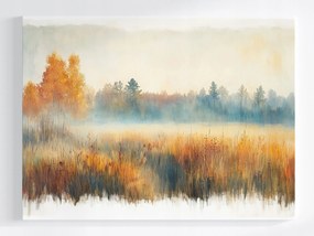 Vászonkép Canvas Tájkép Falu Rét Fák Természet 100x75