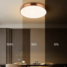 Immax NEO 07321L-LED dimmelhető mennyezeti lámpa NEO LITE SEMPLICI 36 W/230 V Ø 40 cm, rézszínű + távirányító
