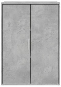 2 db betonszürke szerelt fa tálalószekrény 60 x 31 x 84 cm