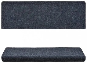 10 db antracitszürke tűlyukasztott lépcsőszőnyeg 65x21x4 cm