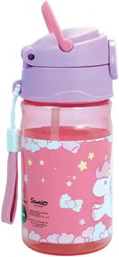 Hello Kitty Unicorn műanyag kulacs akasztóval 350 ml