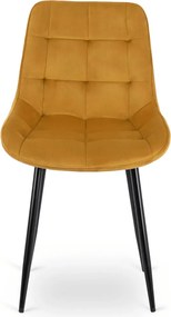 CHRIS szék mustár bársony