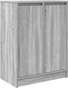 vidaXL komód Szürke Sonoma 57x34x76 cm Gépi úton előállított fa