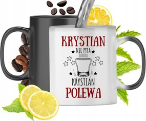 Mágikus Bögre Krisztiánnak Fekete Matt Nyomtatott Fotóval 330ml