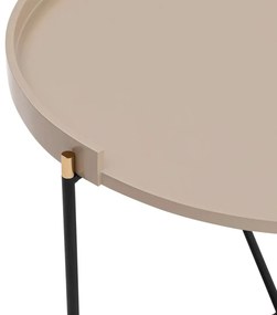 Összecsukható asztal Mandy Beige, 2 db