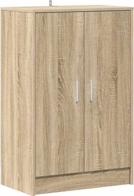vidaXL sonoma tölgy színű szerelt fa cipősszekrény 60 x 35 x 92 cm