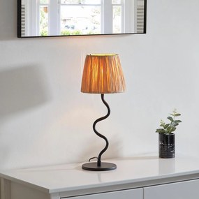Endon modern asztali lámpa wriggle fekete end100958
