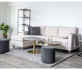 Venezia dohányzóasztal rézszínű Ø70xh40cm