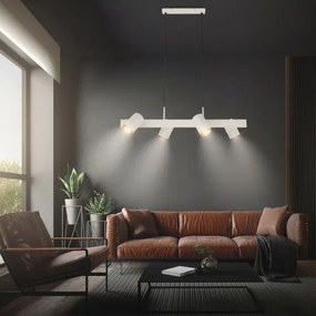 Briloner 4058044 - ERA kábeles függeszték 4xGU10/10W/230V krémszínű