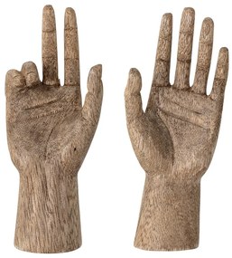 Tömörfa szobor készlet 2 db-os 13 cm Teis – Bloomingville