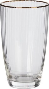 GOLDEN TWENTIES long drink pohár arany szegéllyel 500 ml