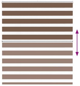 zebrafüggönnyel barna szövetszélesség 125,9 cm poliészter