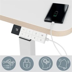 Ülő/álló munkaállomás, elektromos, LEITZ Ergo (E65340001)