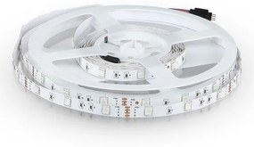 LED szalag , 5050 , 120 led/m , 11 W/m , RGB , LED szalag , 24 Volt DC , extra keskeny , 8 mm