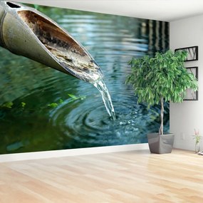 Fotótapéta bambusz szökőkút 104x70 cm