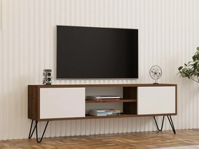 TV asztal/szekrény Donoko (dió + fehér) . Akció -21%. 1095133