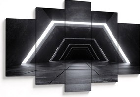 Kép - Futurisztikus alagút (150x105 cm)
